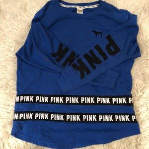 PINK Navy Blue Long Sleeve
